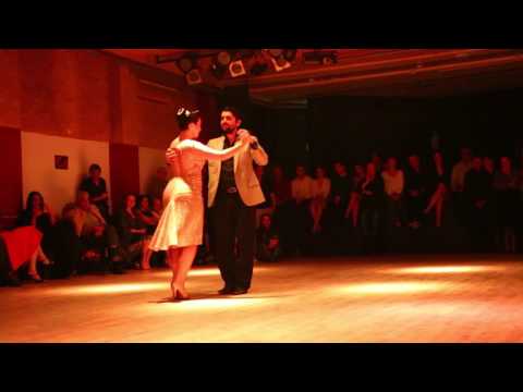  Ariadna Naveira  and  Fernando Sanchez  are  dancing  to  a  vals  by  Rodolfo Biagi