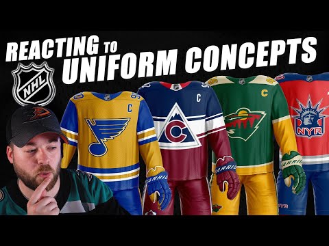 Reacting to NHL Uniform Concepts! 1st Time Designer!