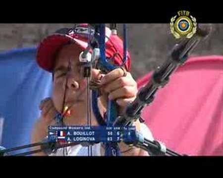 A. Loginova v A. Bouillot – compound women’s bronze | Santo Domingo 2008 Archery World Cup stage 1