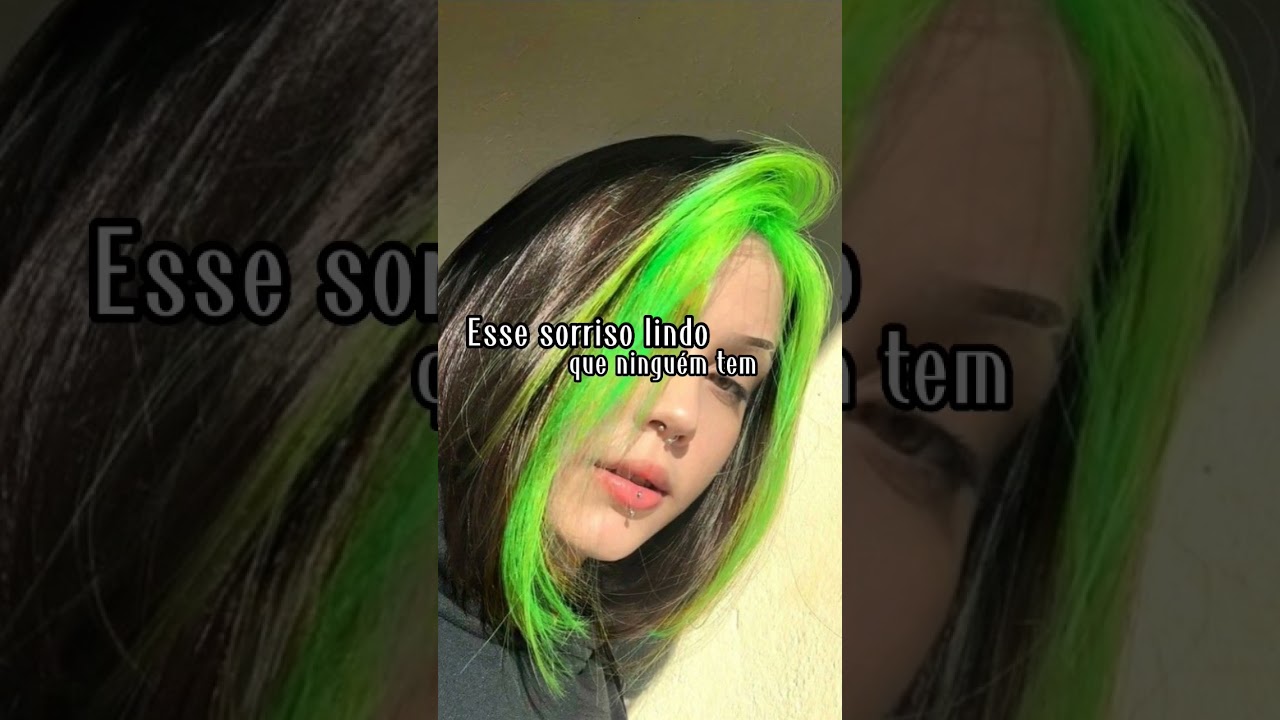 Nova tendência de mechas frontal coloridas #shorts