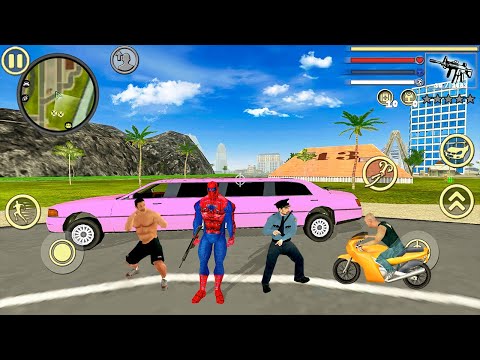 Spider Rope Hero Vice Town #9 Fun at Miami City - Android Gameplay