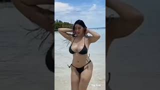 NO BRA Escape To Paradise ? ² #tiktok #nobra #bikini #shorts