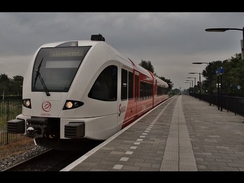 Aankomst Arriva GTW 309 in Station Buitenpost