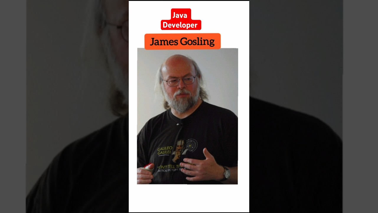 Java Developer name #java #JamesGosling