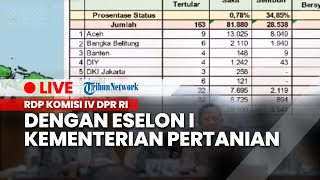 Komisi IV DPR RI Rapat Dengar Pendapat dengan Eselon I Kementerian Pertanian RI