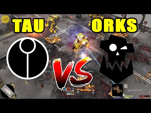 DoW 2 Codex Edition - Massive Battle - Tau vs Orks