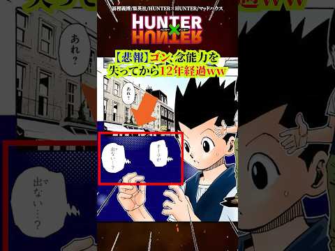 【HUNTER×HUNTER】ゴン、念能力を失ってから12年経過www #ハンターハンター #HUNTERHUNTER #ゴン #アニメ #Shorts