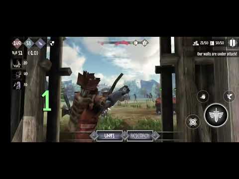 Heroes & Castle 2 part 3 : Mission to defend thevillager's castle from giant and goblin attack