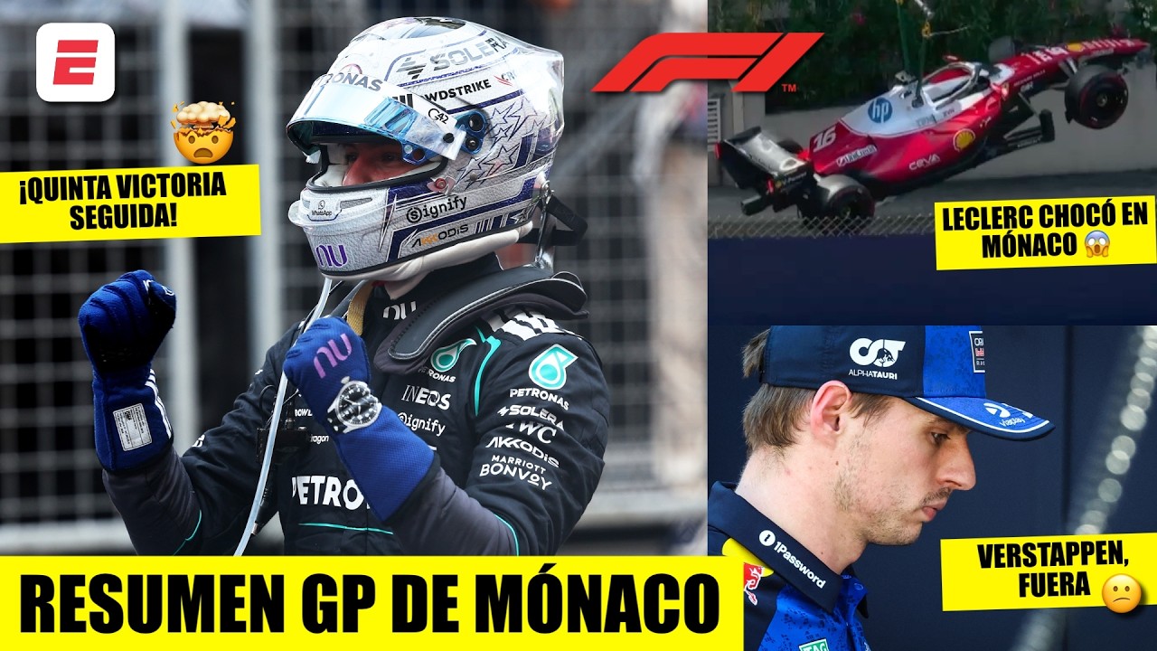 ANTONELLI GANÓ UNA LOCURA DE CARRERA en MÓNACO. 7 RETIRADOS con VERSTAPPEN y LECLERC | Formula 1