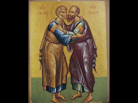 Sfinții Apostoli Petru și Pavel - Troparul, gl  IV