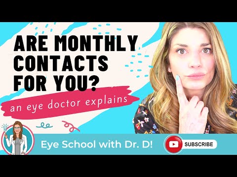 Are Monthly Contacts For You? Are there contact lenses you can wear for a month? Eye Doc Explains!