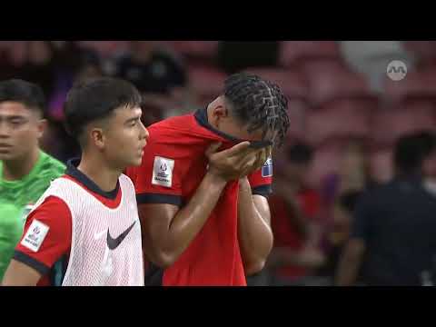 Singapore's Emaviwe distraught at full-time after 1-1 draw with India | Asian Cup Qualifiers 2027