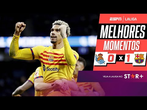 Gols e lances de Real Sociedad x Barcelona