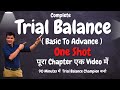 Trial Balance One Shot How To Prepare Trial Balance From Basic To Advance In Just 90 Min Account