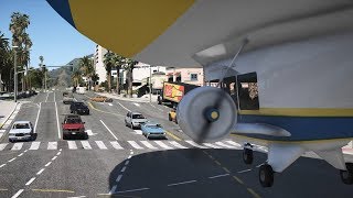 GTA 5 -- Air-ship / blimp EXPLOSIONS