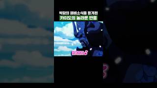 원피스) 빅맘의 패배소식을 듣게된 카이도의 놀라운 반응
