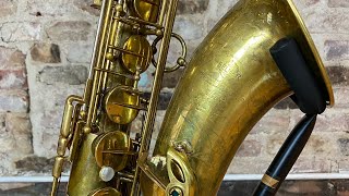 Video thumbnail for 1951 Selmer Super Balanced Action Tenor with Fresh Overhaul! 46xxx serial NYC Sax Shop Play Test! by JL Woodwinds