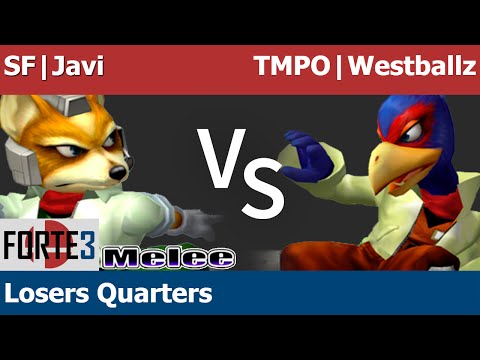 Forte 3 Melee - Smash Factor | Javi (Fox) vs TMPO | Westballz (Falco) - Losers Quarters