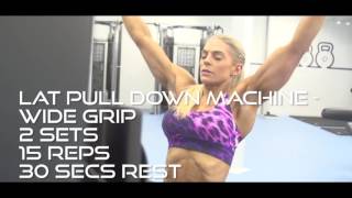 Body Blitz - Lateral Pull Down Machine Wide Grip