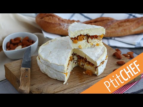 BRIE FOURRÉ aux abricots secs et noix : parfait pour clôturer votre repas !