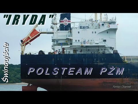 Polski masowiec "IRYDA" POLSTEAM PŻM wychodzi ze świnoujskiego portu | Ferries Channel