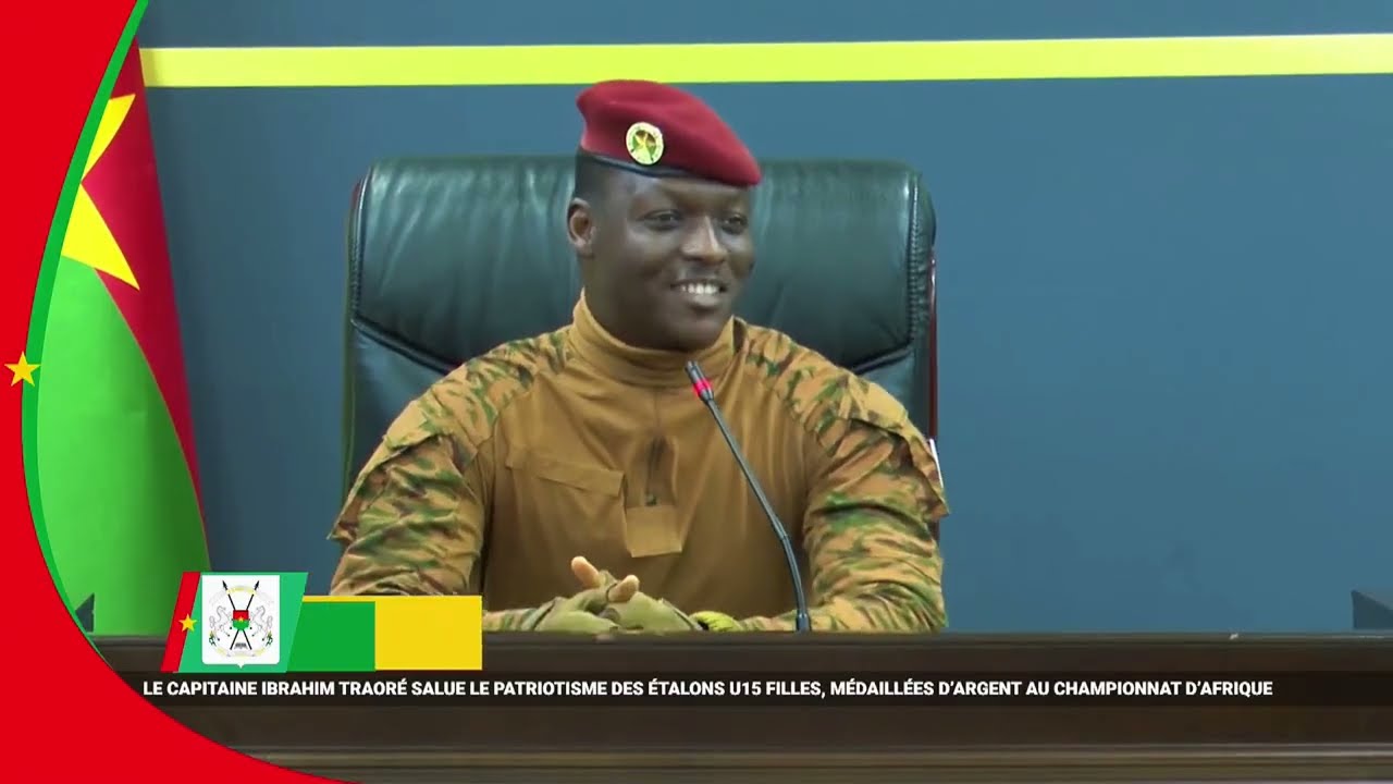 Audience du Président Ibrahim Traoré avec les Étalons U15 filles