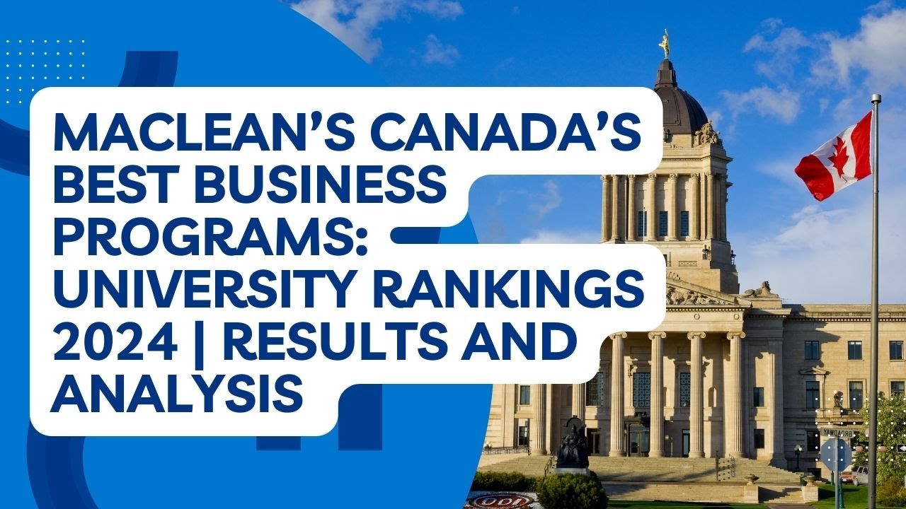 Maclean’s Canada’s Best Business Programs: University Rankings 2024 | Results and Analysis