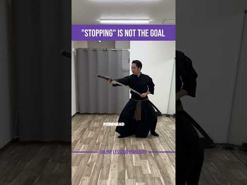 Cutting is the Goal, Not the Stopping #katana #onlinelessons