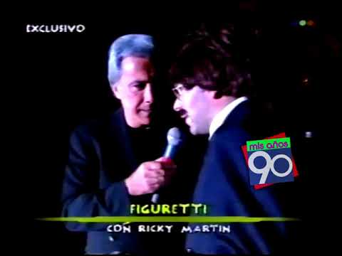 Figuretti (Freddy Villareal) con Ricky Martin 1996