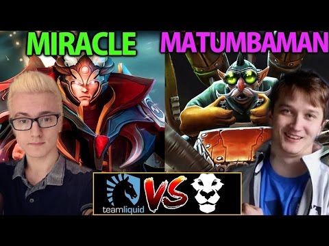 Miracle- [Invoker] & Matumbaman [Gyro] Dota2 Asus ROG Dream League s6 Liquid vs Ad Finem