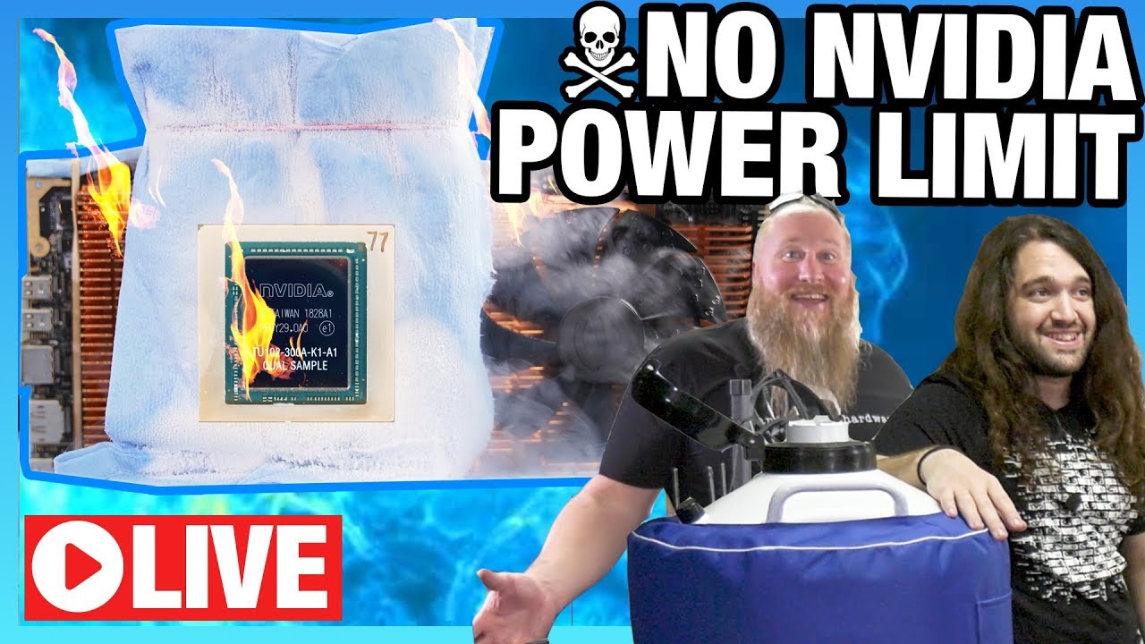 Live: KINGPIN 2080 Ti Overclocking No Power Limit, Ft. Bearded HW