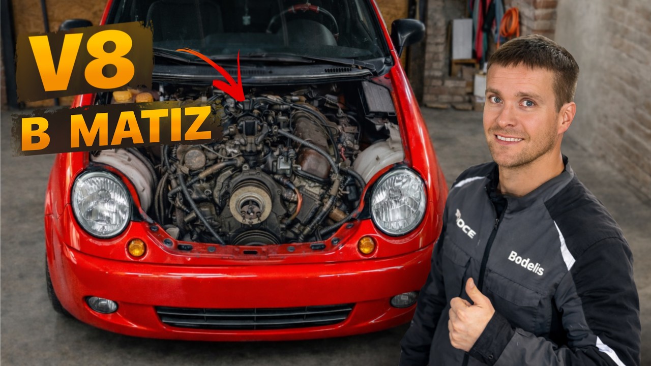 МАТИЗ на V8.  Геометрические проблемы