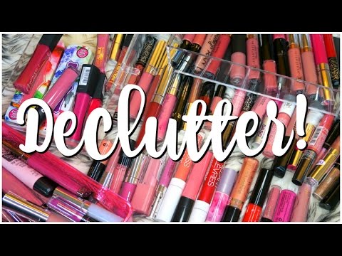 Liquid Lipstick & Lipgloss DECLUTTER! SAVAGE Makeup Declutter | DreaCN Video
