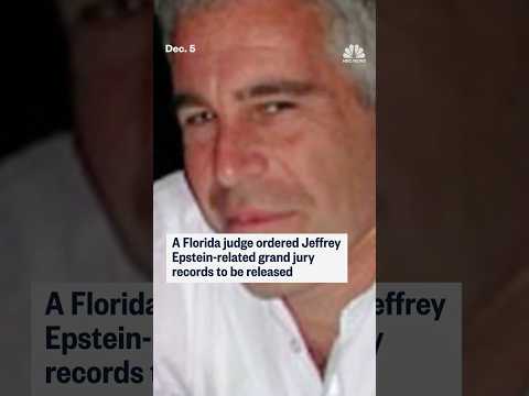 A Florida judge ordered Jeffrey Epstein-related grand jury records to be released