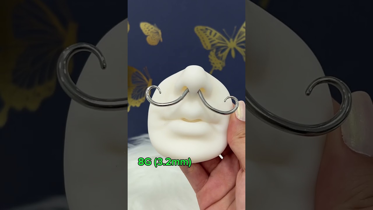 Mustache Septum Ring Is Back! | Now in 8G & 10G | Limited Edition Piercing Jewelry #youtubeshorts