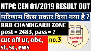 RRB NTPC REVISE RESULT 2019 // RRB CHANDIGARH ZONE result / @Everyday New @Gagan Pratap Maths