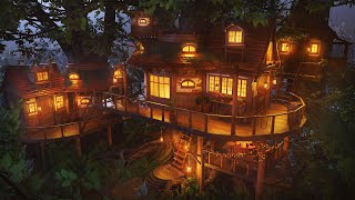 Treehouse Hideaway in the Deep Forest with Rain Sounds and Relaxing Nature Ambience