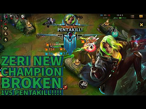 Wild Rift -  Master Zeri INSANE PENTAKILL!!!!