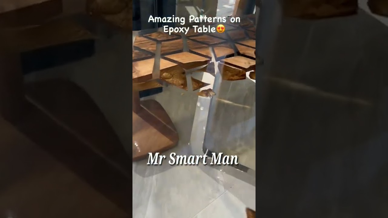 #Beautiful #Epoxy Resin Dining Table Design #Mr Smart Man