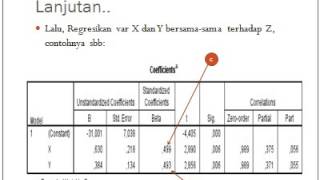 uji signifikansi koefisien jalur (path analysis)