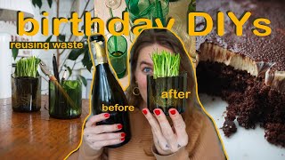 I Turned Wine Bottles Into Glassware // Low-Waste Birthday DIYs