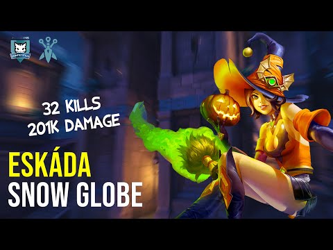 eskáda Evie 32 KILLS 201K DAMAGE Paladins Competitive | Master | SNOW GLOBE