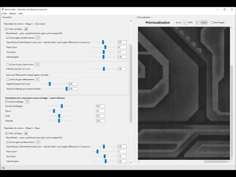 Démonstration Forerunner Texture Generator
