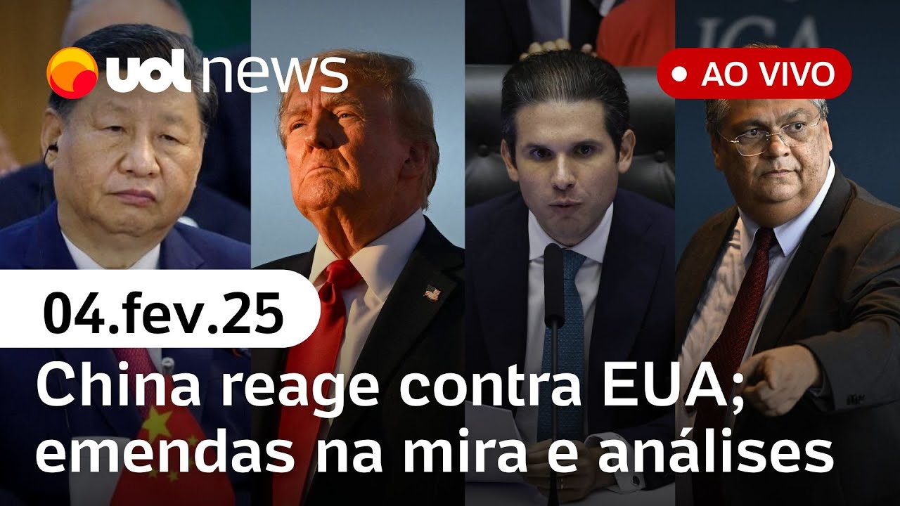 China reage a 'tarifaço' de EUA; Dino dá ultimato sobre emendas e 'guerra dos bonés' | UOL News
