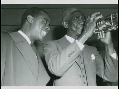 Thumbnail for "Basin Street Blues" Bunk Johnson with Louis Armstrong's Jazz Foundation Sixfrom Esquire concert1945 by Johnny Dodds