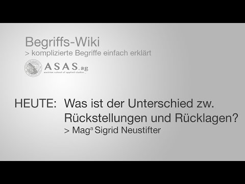 Was ist der Unterschied zwischen Rückstellungen und Rücklagen?