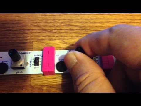 littleBits Korg Synth Kit, envelope experimentation