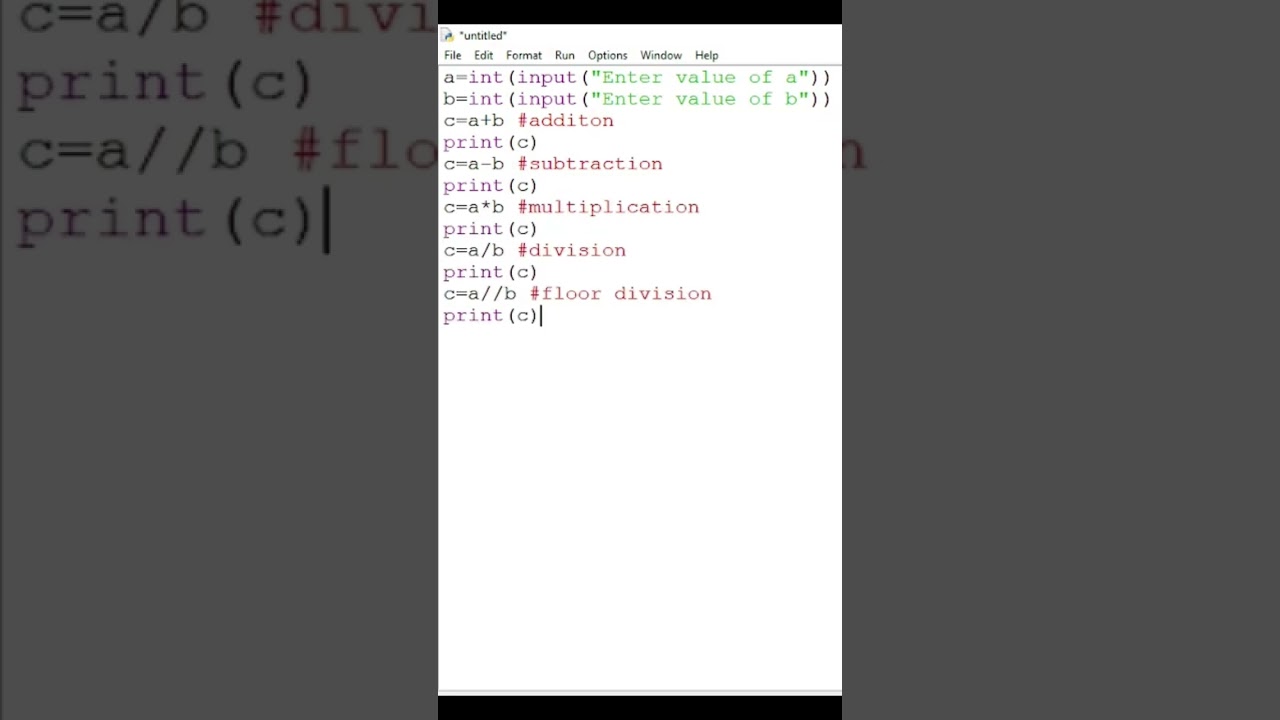 Arithmetic program in python #python #pythonprogramming #python3 #basic #arithmetic