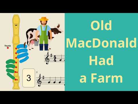 Old MacDonald Had a Farm | Soprano Recorder Tutorial by Notes to Play