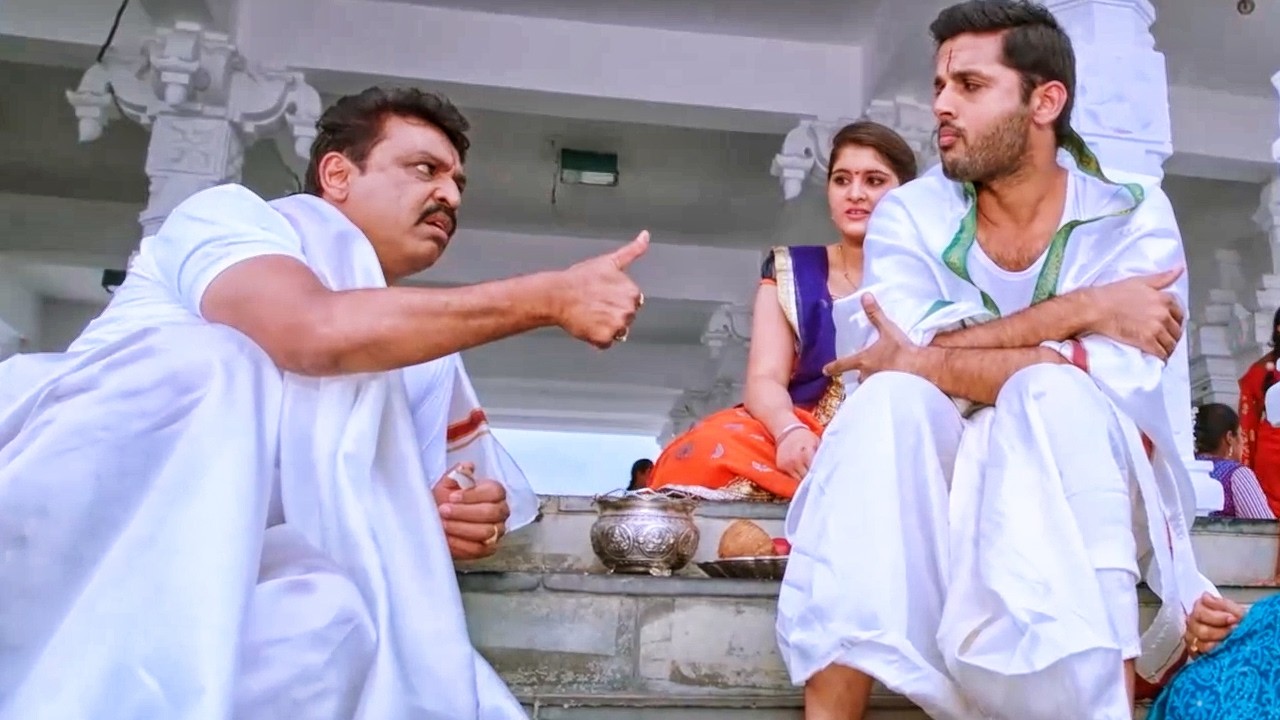 Nithiin अपने पिता जी के साथ लड़की पटाने का चैलेंज लगता है | Sa